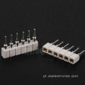 Conector feminino vertical branco de 2,0 mm 6p